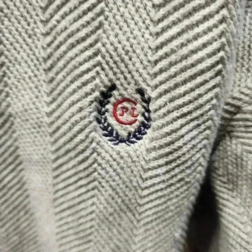 Vintage Chaps Ralph Lauren Hand Framed Sweater S XLARGE Beige Herringbone 90’s - Picture 2 of 6